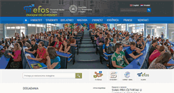 Desktop Screenshot of efos.unios.hr