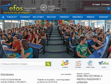 Tablet Screenshot of efos.unios.hr